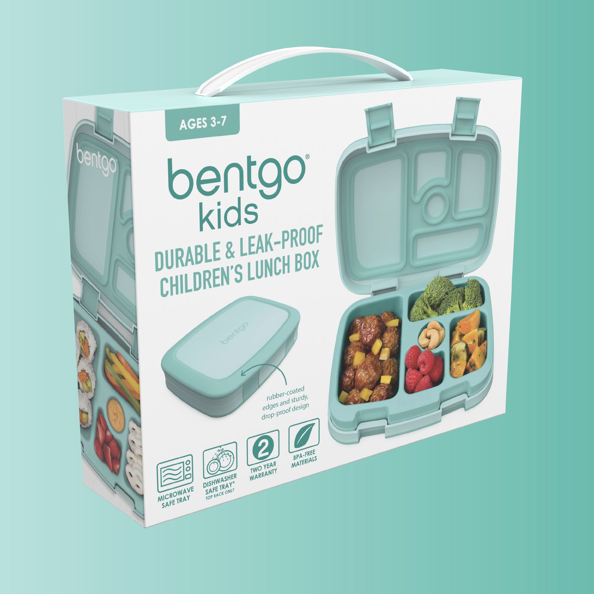 Bentgo® Kids Lunch Box - Seafoam | Packaging