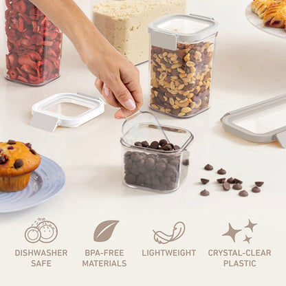 Bentgo® 3-Piece All Purpose Scoop Set (Clear) | Dishwasher Safe, Made With BPA-Free Materials, Lightweight, And Crystal-Clear Plastic