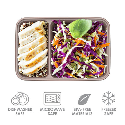 Bentgo Prep Deluxe Bag & 60-Piece Meal Prep Container Set - Sand and Gleam Metallics