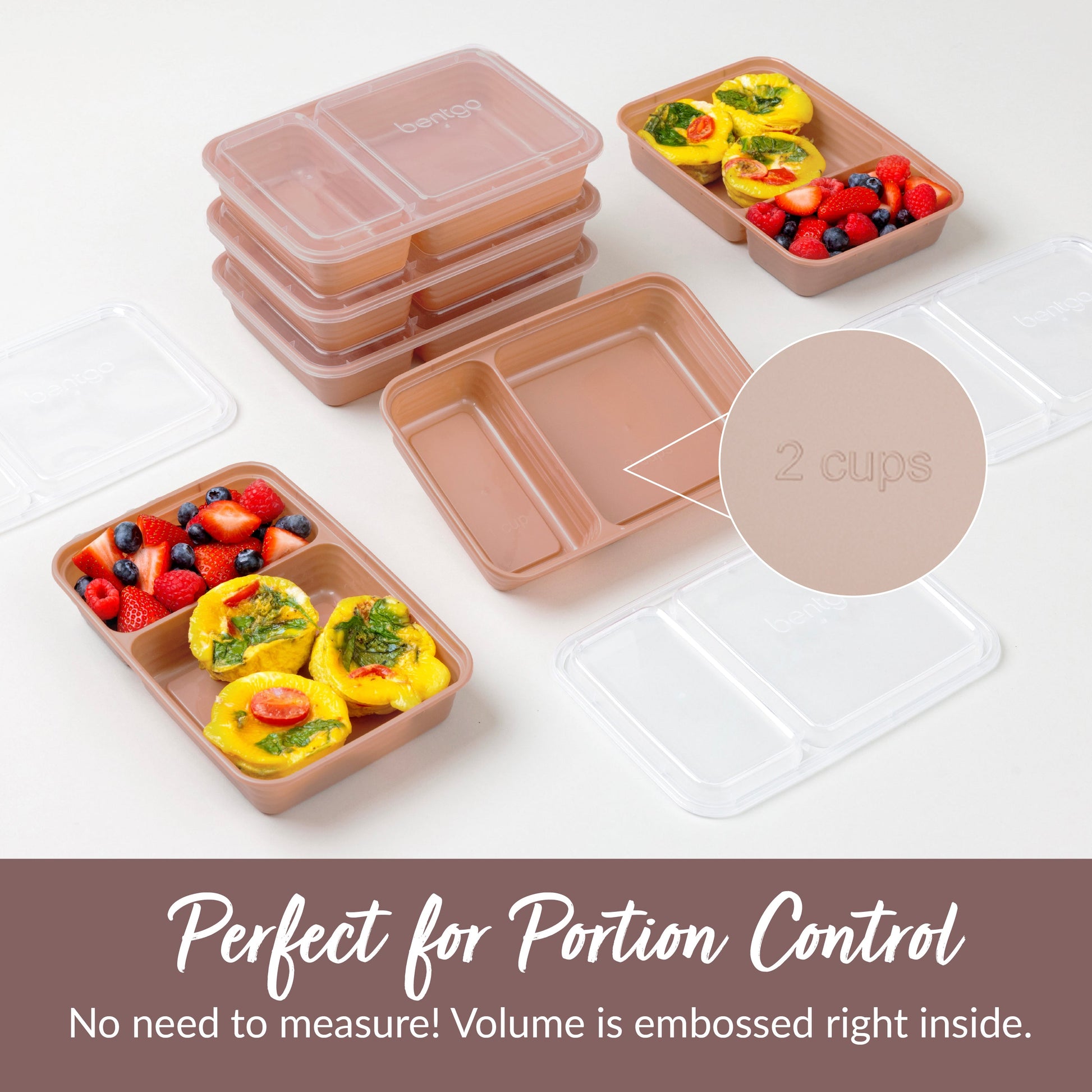 Bentgo Prep 2-Compartment Meal Prep Containers (20-Piece)