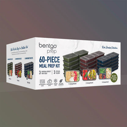 Bentgo® Prep 60-Piece Meal Prep Kit - Rich Shades | Packaging
