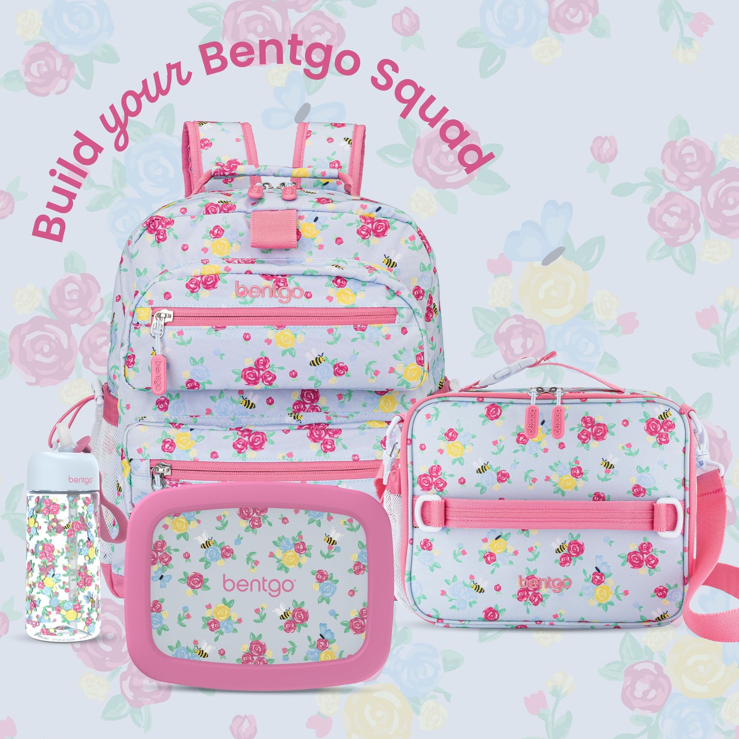 Bentgo Kids Prints Lunch Bag - Blooming Floral | Build Your Bentgo Squad