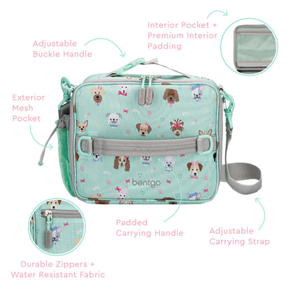 Bentgo Kids Prints Lunch Box & Bag - Puppy Love