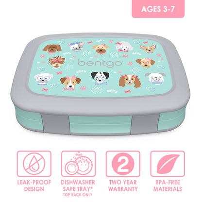 Bentgo® Kids Lunch Box, Bag, & Ice Packs | Puppy Love