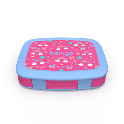 Bentgo Kids Prints Lunch Box & Backpack - Rainbows and Butterflies