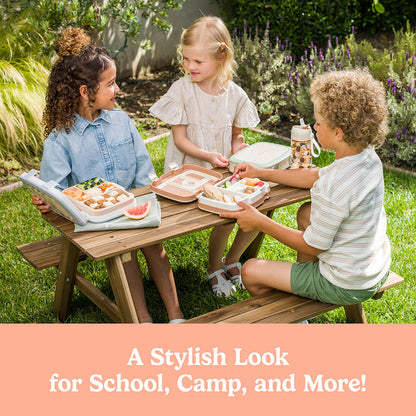 Bentgo Kids Whimsy & Wonder Prints Pack - Geo Speckle | A Stylish Look For School, Camp, And More!