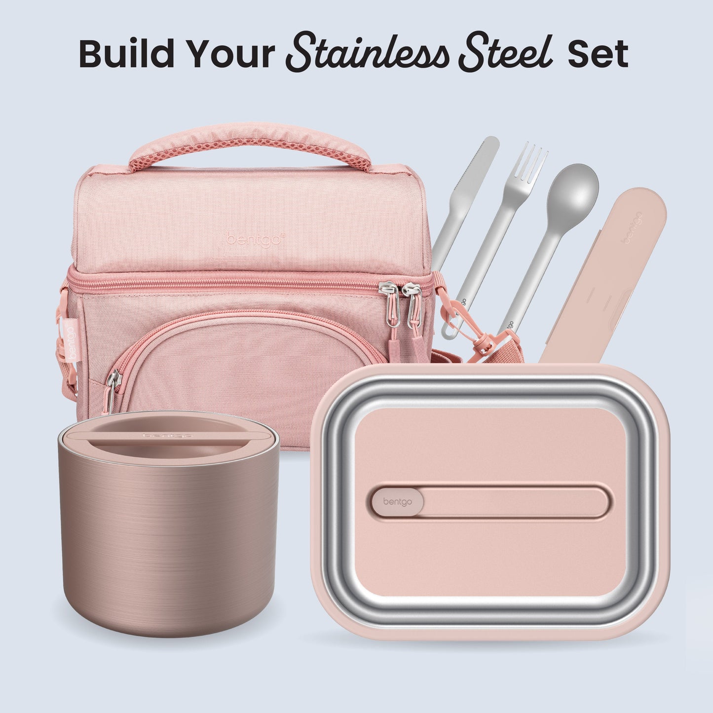 Bentgo® Stainless Steel Insulated Food Container - Rose Gold | Build Your Stainless Steel Set