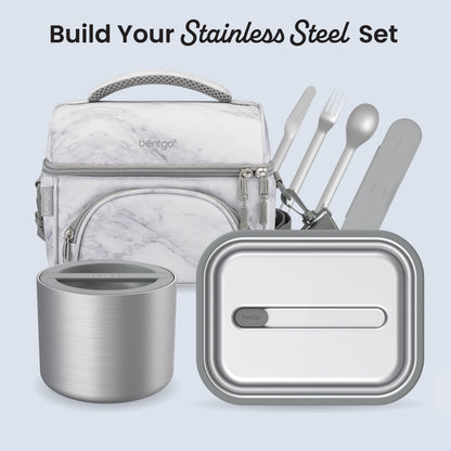 Bentgo® Stainless Steel Insulated Food Container - Stainless Steel | Build Your Stainless Steel Set