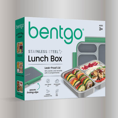 Bentgo Stainless Steel Snack Box - Gray Leaf | Packaging
