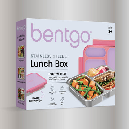 Bentgo Stainless Steel Snack Box - Lilac Pink | Packaging