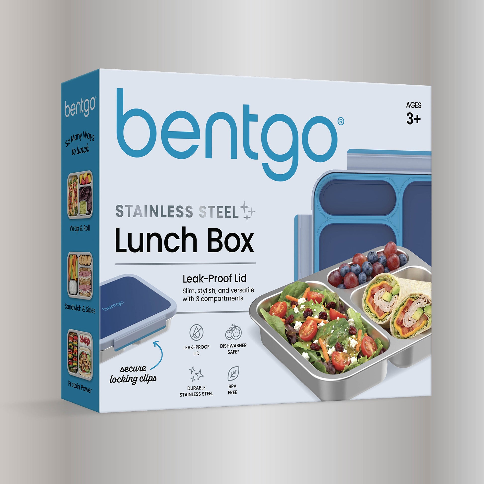 Bentgo Stainless Steel Snack Box - Navy Sky | Packaging