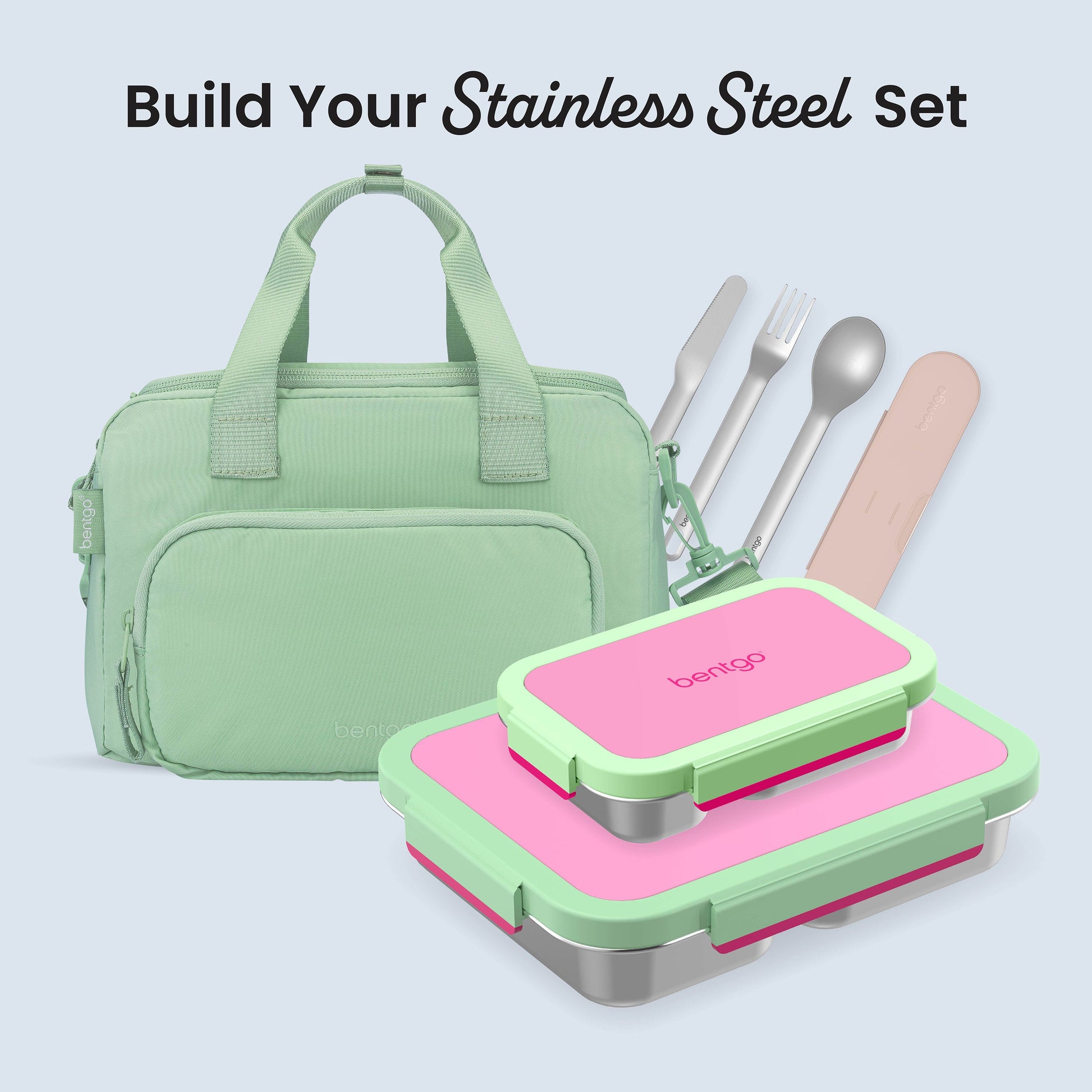 Bentgo Stainless Steel Snack Box - Strawberry | Build Your Stainless Steel Set
