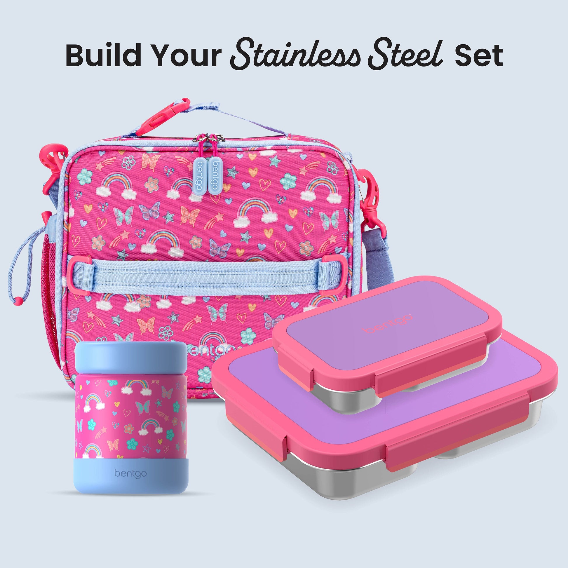 Bentgo Stainless Steel Snack Box - Lilac Pink | Build Your Stainless Steel Set