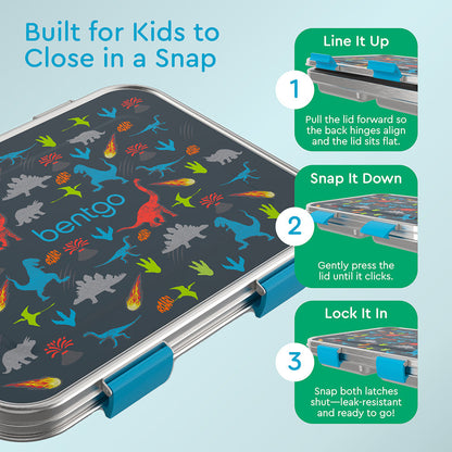 Bentgo Kids Stainless Steel Prints Lunch Box