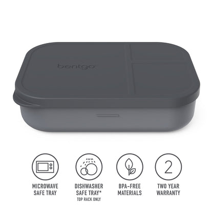 Bentgo Modern Tray with Matte Lid - Dark Gray