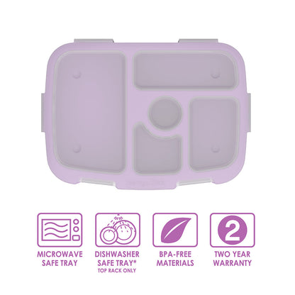 Bentgo Kids Prints Tray with Transparent Cover - Mermaid Scales