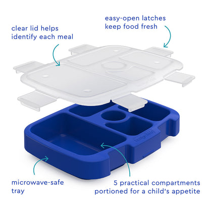 Bentgo Kids Prints Tray with Transparent Cover - Sharks