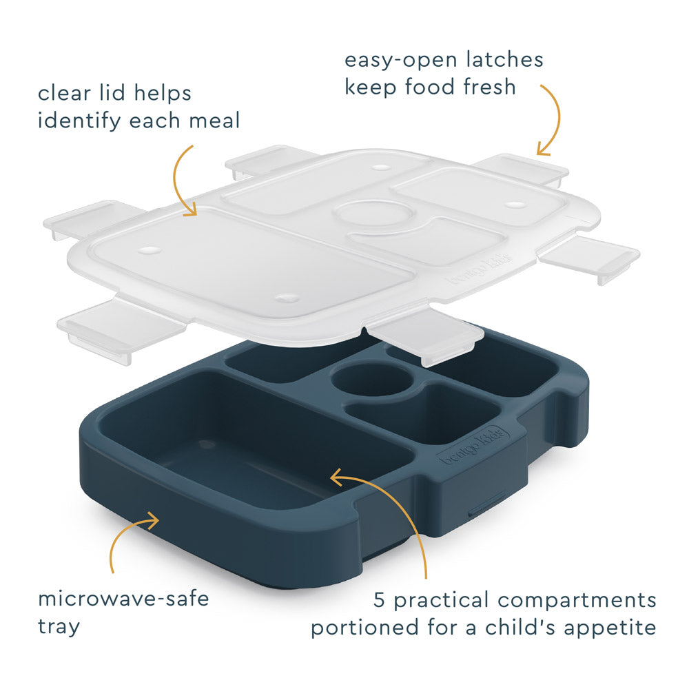 Bentgo Kids Prints Tray with Transparent Cover - Friendly Skies