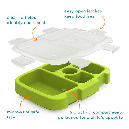 Bentgo Kids Prints Tray with Transparent Cover - Submarine