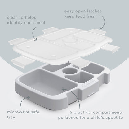 Bentgo® Kids Tray & Cover | Silver Glitter
